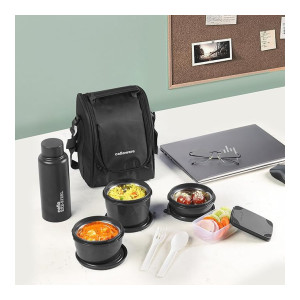 CELLO All In One Lunch Box Tiffin Set with Steel Bottle