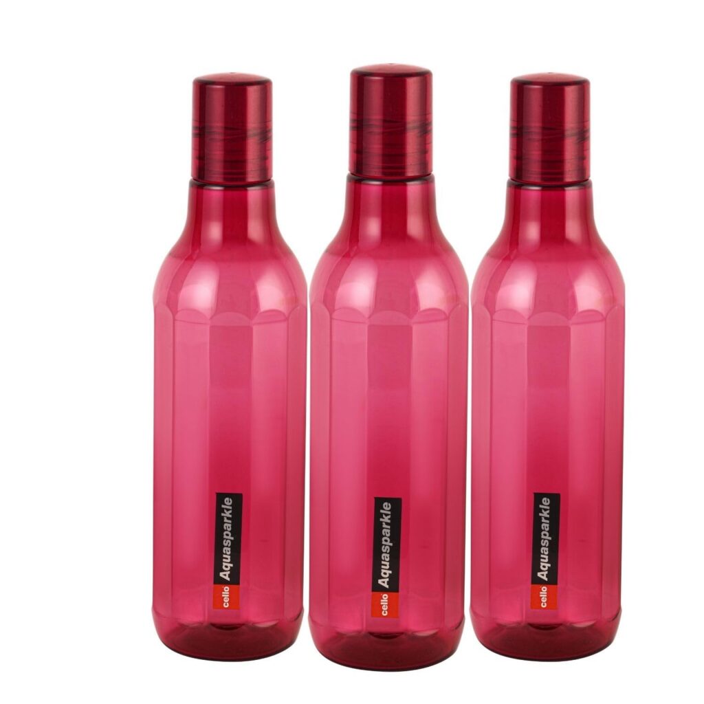 Cello Aqua Sparkle Bottle Set of 3 Pink 1000ml Rs. 155