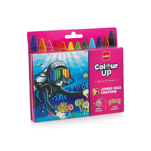 Cello Colourup Wax Crayon Jumbo – 12 Shades