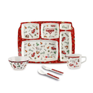 Cello Kidzbee Pentameal Pixar Car Melamine Meal Set for Kids