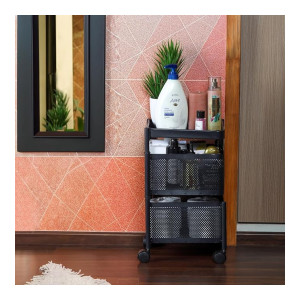 CELLO Kitchen Pro Trolley with Wheels Storage Organizer