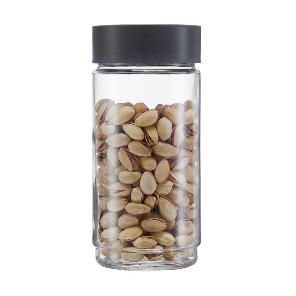 Cello Modustack Glass Jar 1000ml Grey 30% Off Rs. 108
