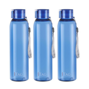 CELLO My Tag Leakproof PET Water Bottle Set of 3