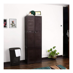 Cello Novelty Large Plastic Cabinet with Dustproof Doors | 3 Year Warranty