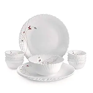Cello Opalware Dazzle Lush Fiesta Dinner Set 13Pcs Rs. 799