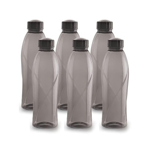 CELLO Texas PET Water Bottle (1 Litre, Set of 6)