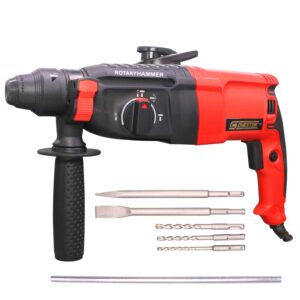 Cheston 26mm Rotary Hammer Drill Machine with Bits & Chisels