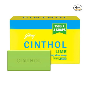 Cinthol Lime Soap | 99.9% Germ Protection | Lime Fresh Fragrance
