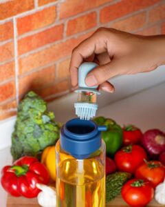 Clazkit Plastic Jar Oil & Liquid Storage Dispenser with Brush 1L Rs. 96
