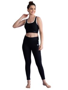 Clovia Activewear Tights Black Ankle Length Rs. 389