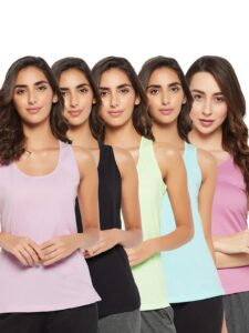 Clovia Women’s Cotton Camisole Pack of 5