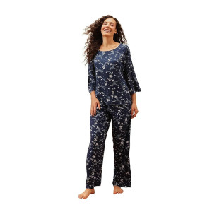 Clovia Women Rayon Pajama Set