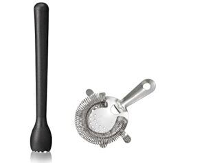 Cocktail Strainer & Muddler Set