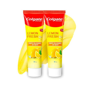 Colgate Lemon Fresh Gel Toothpaste Fights Yellowness (240gm)