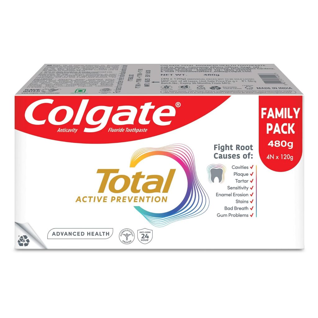 Colgate Total Advanced Health Toothpaste 480g 12