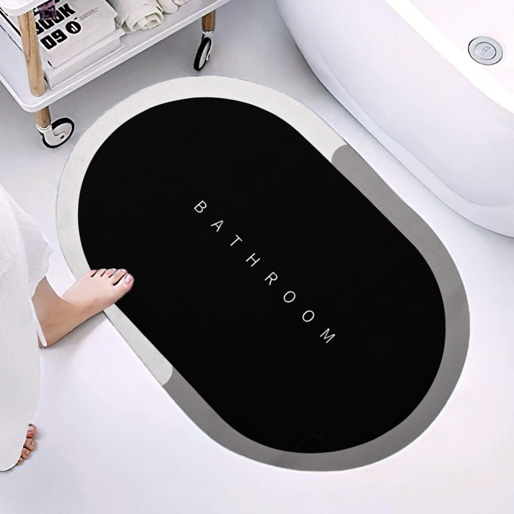 Deal Cortina Silicon Floor Mat (60×40) Black for Rs. 129