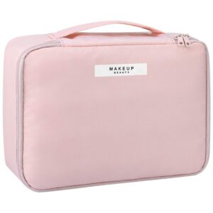 Deal Polyester Cosmetic Organizer Bag Rose Gold for Women Rs. 399