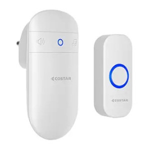 Costar Wireless Door Bell Kit with LED, 300m Range, 32 Ringtones