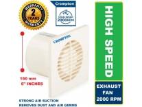 Crompton Axial Exhaust Fan 150mm 6 Blade Silent Operation Deal