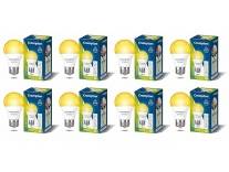 Crompton Dyna Ray 7W Round E27 LED Warm White Pack of 8 Deal