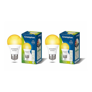 Crompton Dyna Ray 9W Round E27 LED Warm White