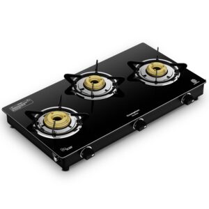 Crompton FlameStar 3 Burner Glass Top Gas Stove Deal Rs. 3499