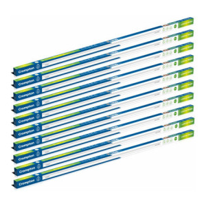 Crompton Laser Ray Smile 20W 121 cm Tube Light White Pack of 10