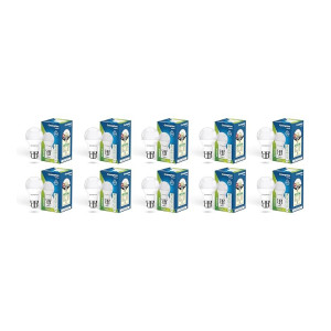 Crompton Param 9 Watt Cool Day Light LED Bulb (Pack of 10, B22 Base)