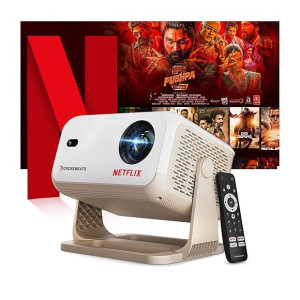 Crossbeats Lumex Flix 4K Ultra HD 1080p Native Smart Mini Projector