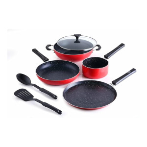 Crystal Classic Series 7-pc Non-Stick Induction Bottom Cookware Set, PFOA Free