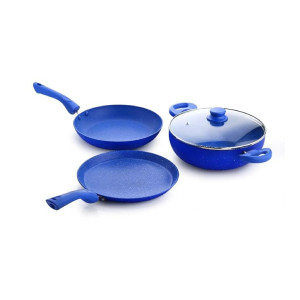 Crystal Marbo Plus Induction Bottom 4 Pc Nonstick Cookware Set