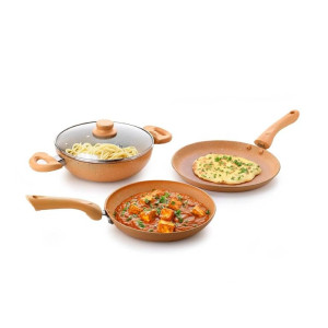 Crystal Marbo Plus 4 Pc Induction Nonstick Cookware Set