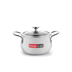 Crystal Triply Stainless Steel Stock Pot at Rs1150 | Amazon Deal