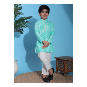 Cutiekins Boys Striped Kurta with Trousers