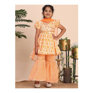 Cutiekins Girls Sharara & Dupatta