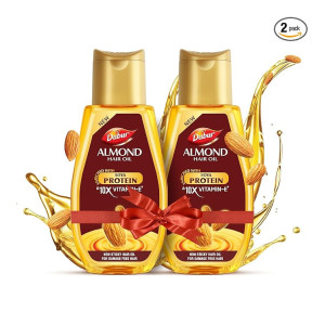Dabur Almond Hair Oil for Damage Protection & Soft, Shiny Hair