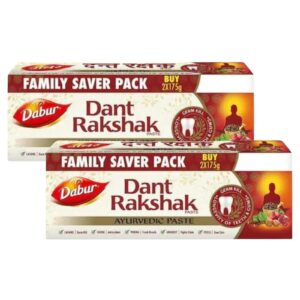 Dabur Dant Rakshak Toothpaste 700g (175g x 4) – Ayurvedic Toothpaste Deal