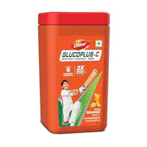DABUR Gluco Plus C Orange 400g – Glucose Drink with Calcium & Vitamin C