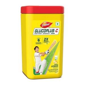 Dabur Glucoplus-C Instant Energy Glucose Powder (Lemon), 400g
