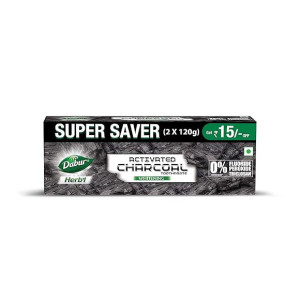 DABUR Herb’L Activated Charcoal Toothpaste (240G)