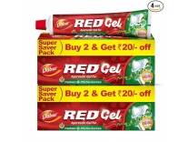 Dabur Red Gel Ayurvedic Toothpaste 600g (150g x 4) Deal
