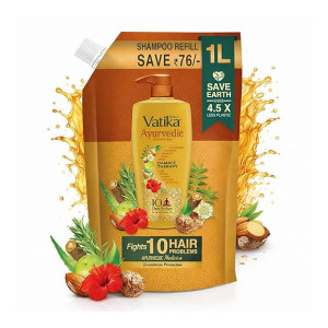 Dabur Vatika Ayurvedic Shampoo 1L Refill Pouch
