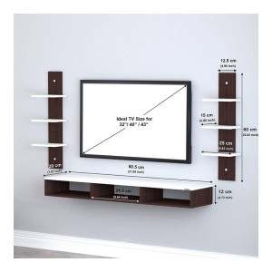 Deco India Wooden TV Unit Wall Mounted Engineered Wood DIY