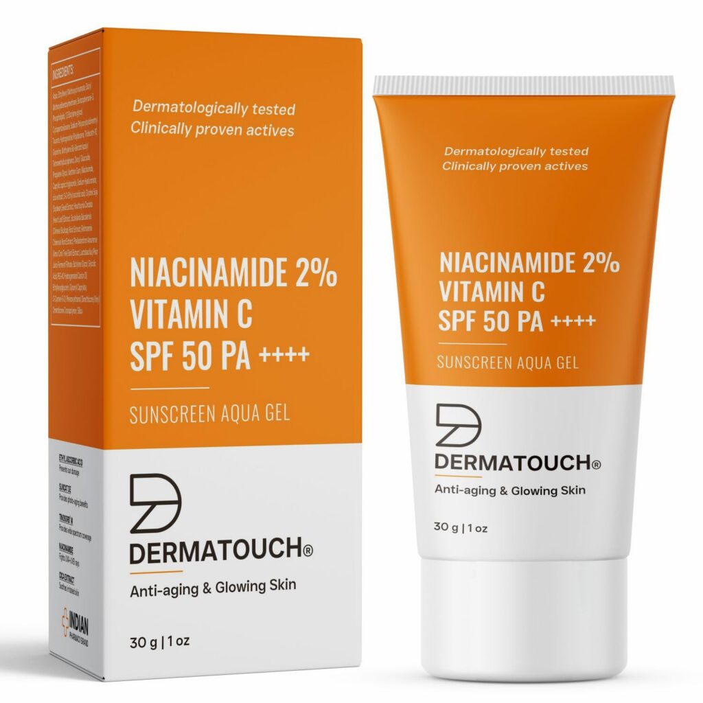 Deal Dermatouch Niacinamide 2% Vitamin C Sunscreen SPF 50+ 30g Rs. 199