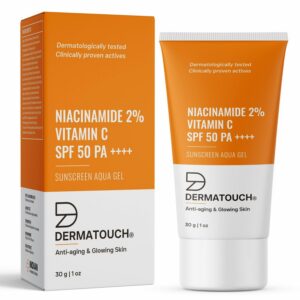 Deal Dermatouch Niacinamide 2% Vitamin C Sunscreen SPF 50+ 30g Rs. 199