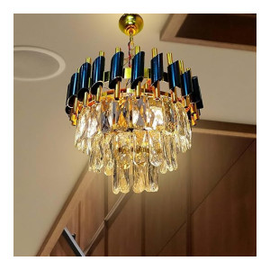 Desidiya Modern Crystal Chandelier 150W Decorative Pendant Jhumar