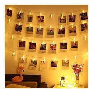 Desidiya 20 Photo Clip LED String Lights (Warm White)