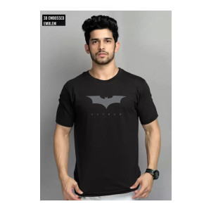 Detees Graphic Print Men Black T-Shirt
