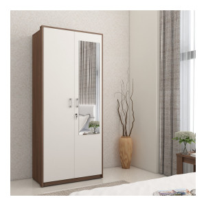 Dew Engineered Wood 2 Door Wardrobe