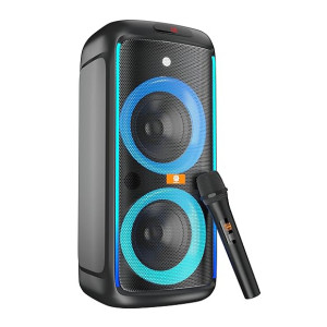 Digimore PartyBox 120W Portable Karaoke Bluetooth Speaker with Wireless Mic